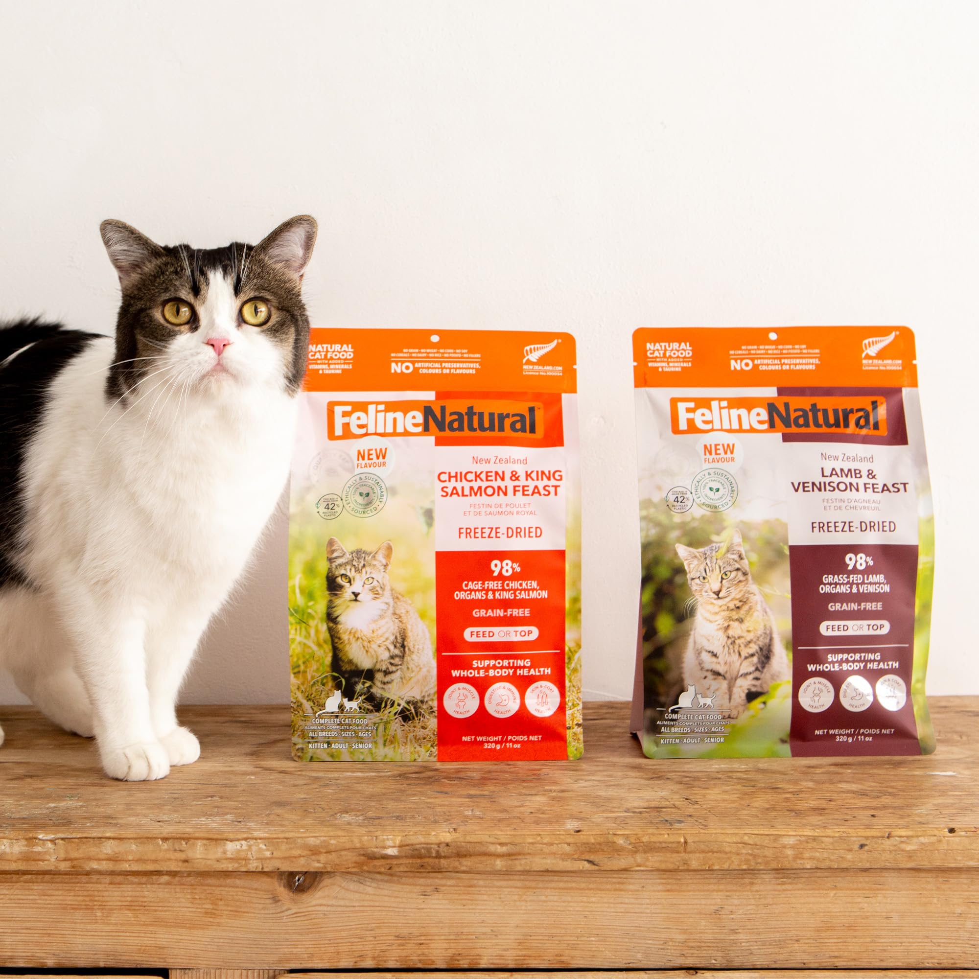 Feline Natural trazabilidad NZ de la granja a la bolsa