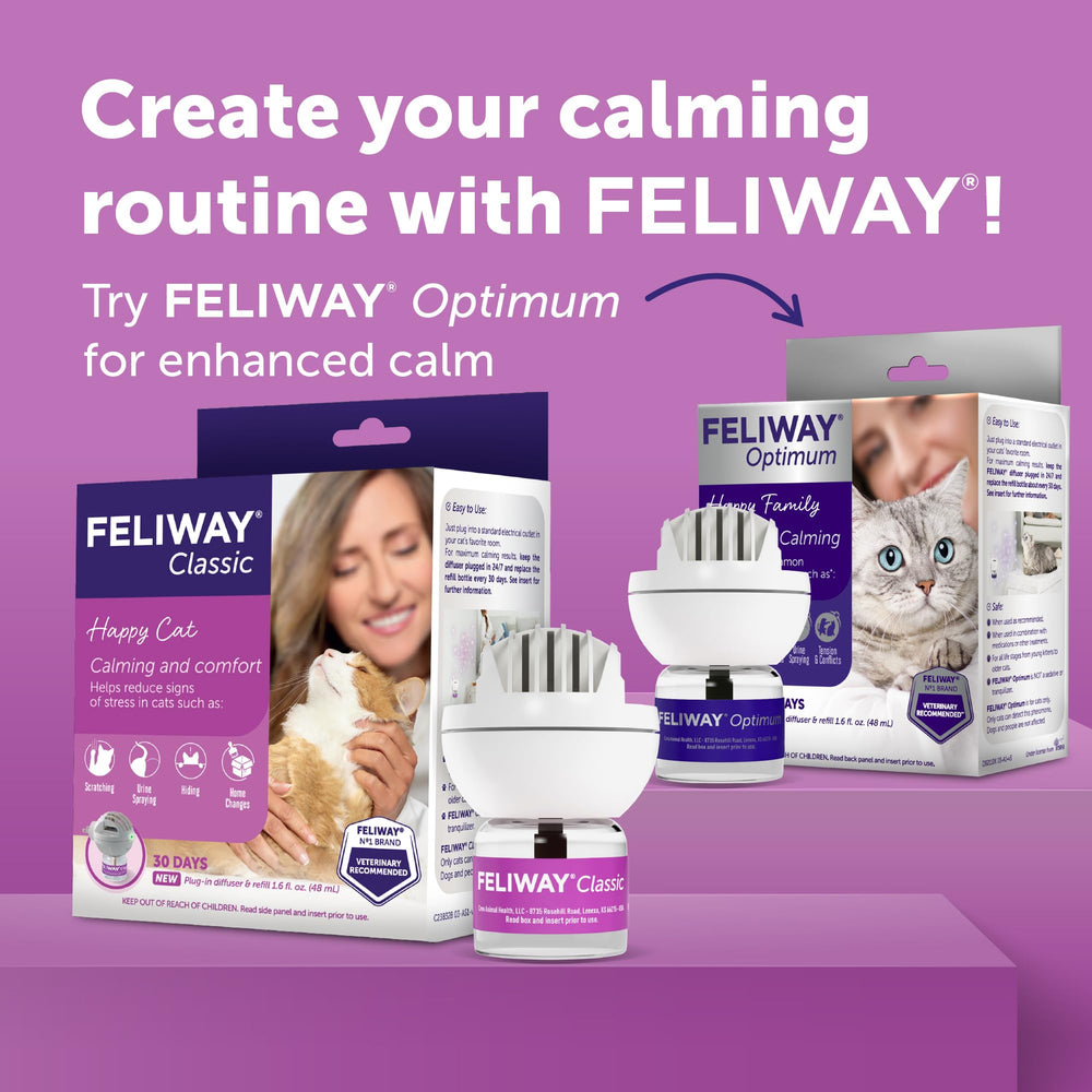 FELIWAY Classic, recomendado por veterinarios para el bienestar felino.