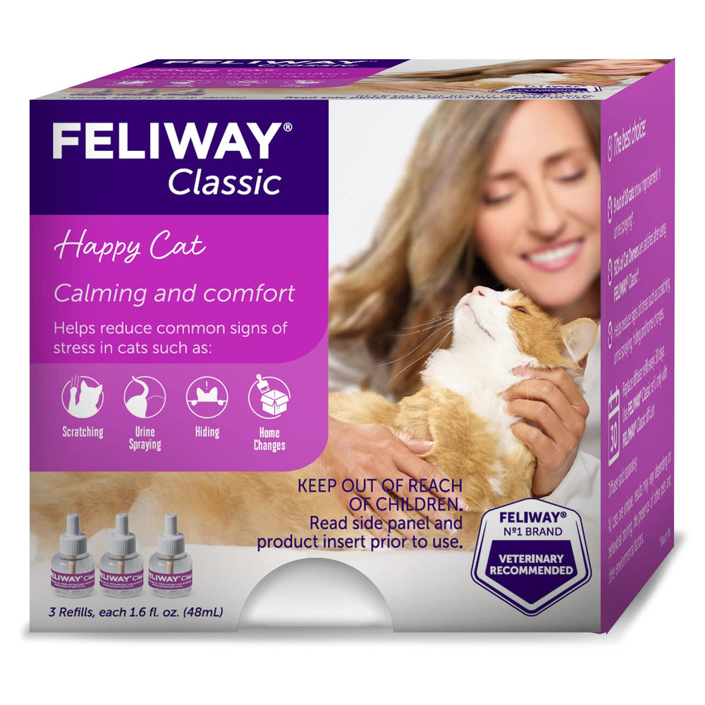 Recambios FELIWAY Classic 48 ml para difusor, reduce signos de estrés en gatos