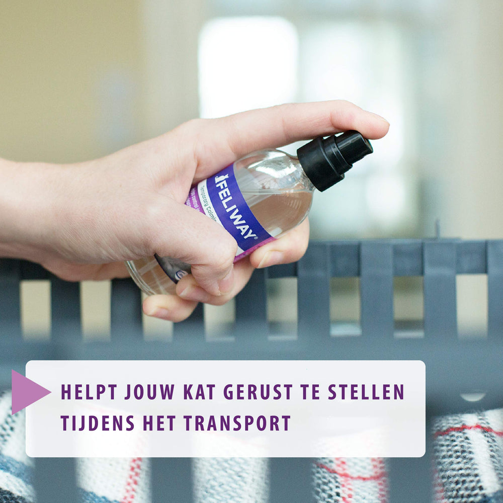 Feliway Classic Spray útil en viajes para reducir ansiedad en gatos.
