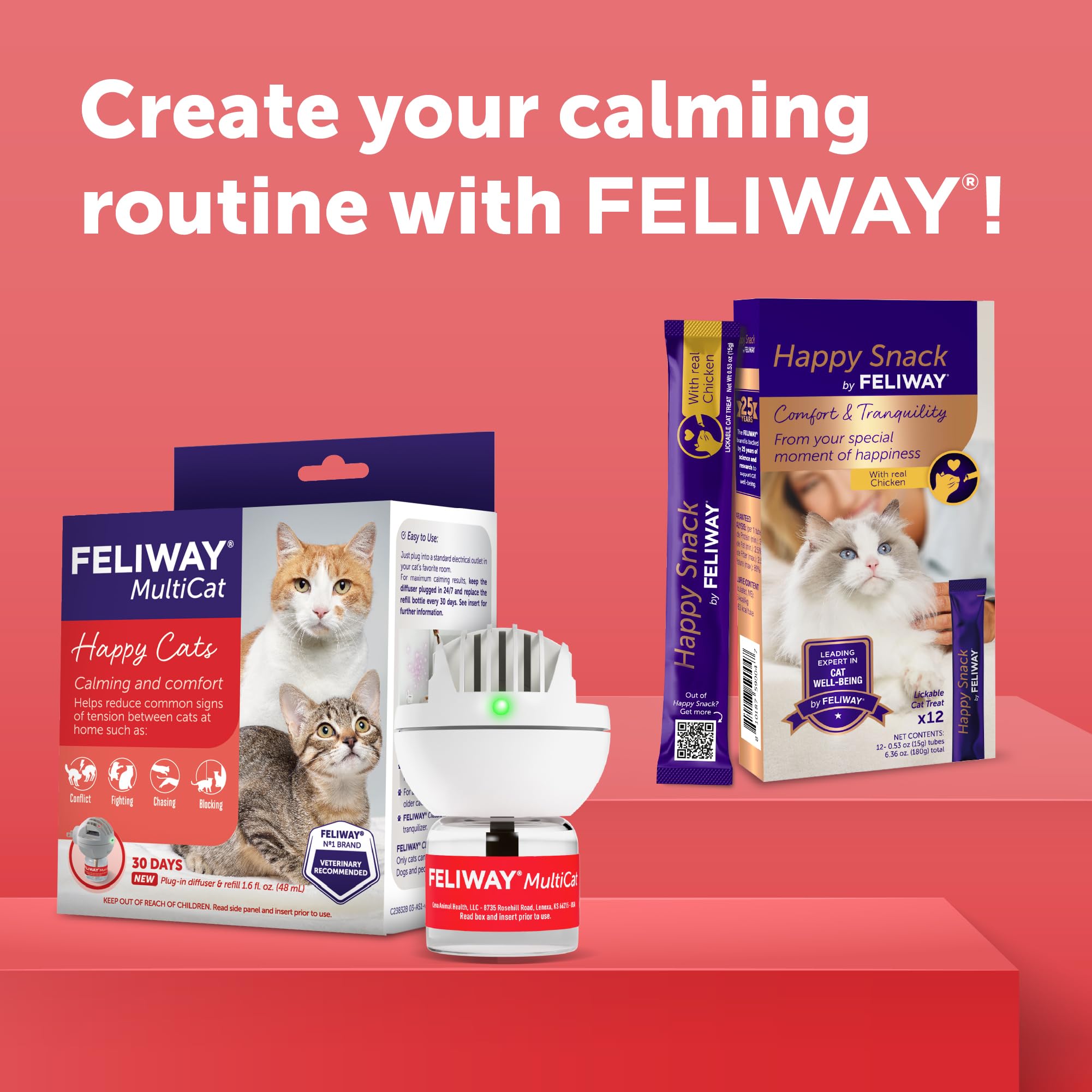 Difusor FELIWAY MultiCat compatible con diferentes espacios