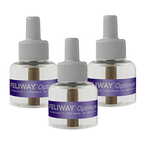 Frascos FELIWAY Optimum de 48 ml para varias semanas de calma.
