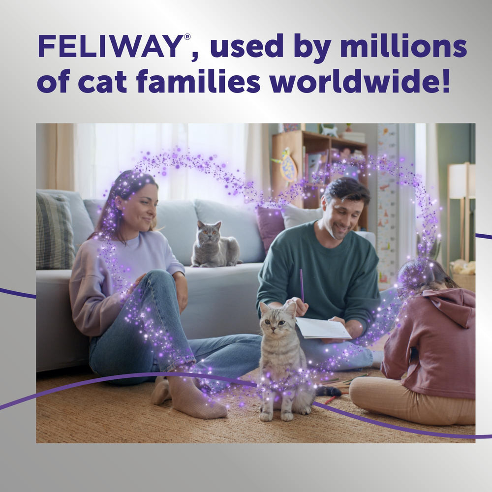 Pack de 3 recargas FELIWAY Optimum para uso continuo.