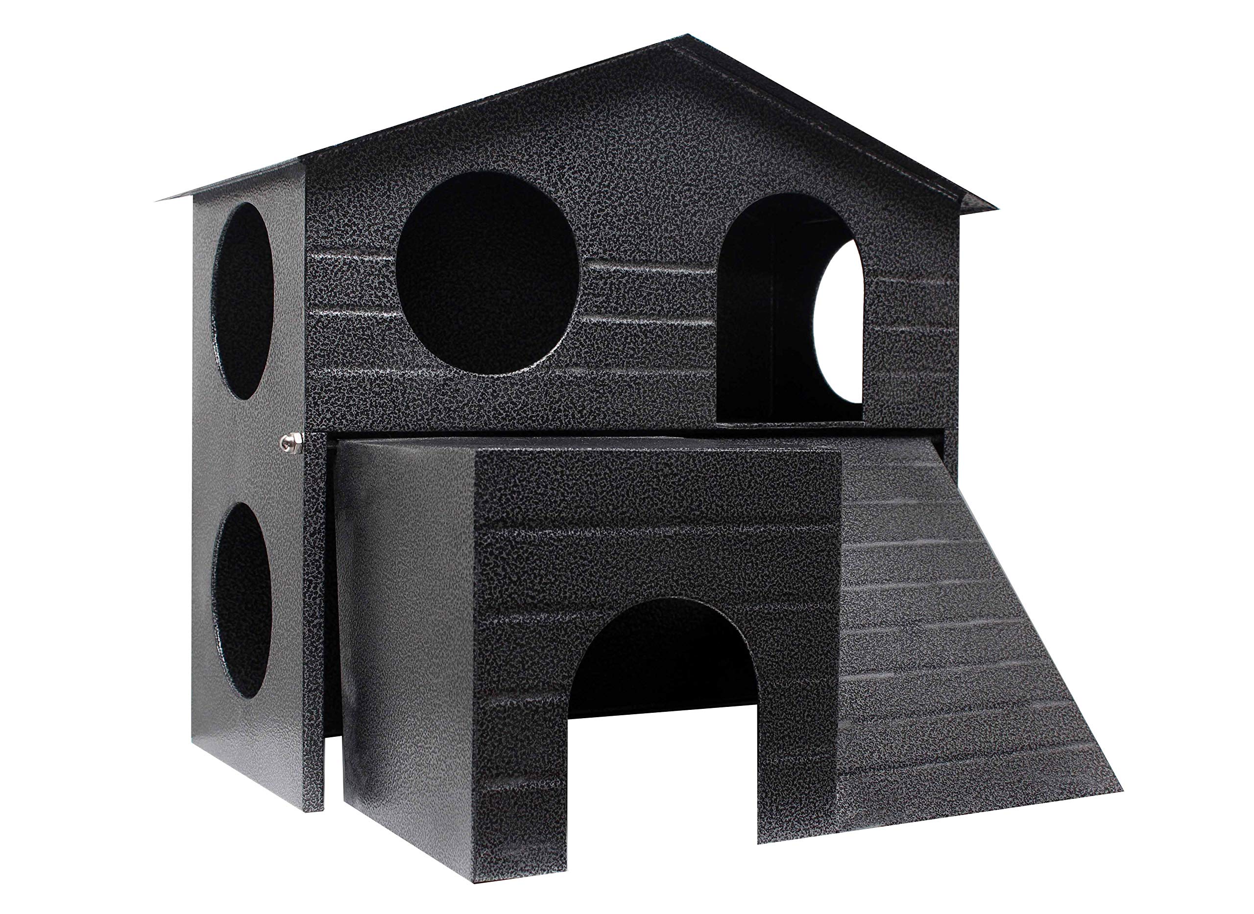 SafeHaven XL escondite metalico de Felix & Fido para mascotas pequenas, refugio duradero