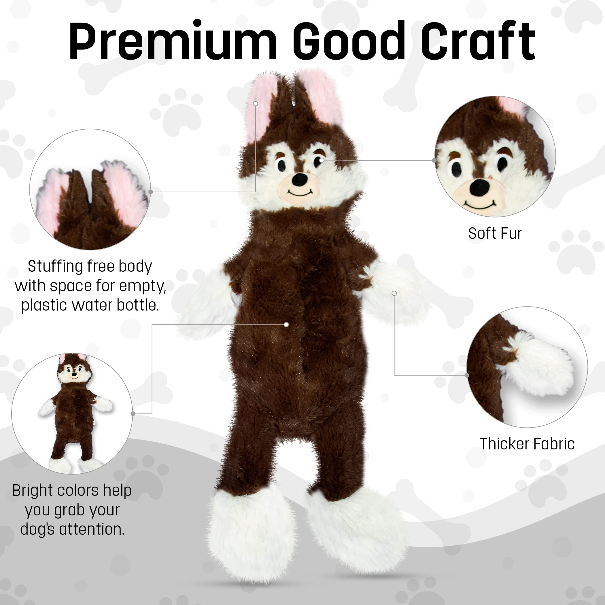 FGA MARKETPLACE pack-juguetes-21-pulg-plano, tamaño ideal para perros pequeños y medianos.