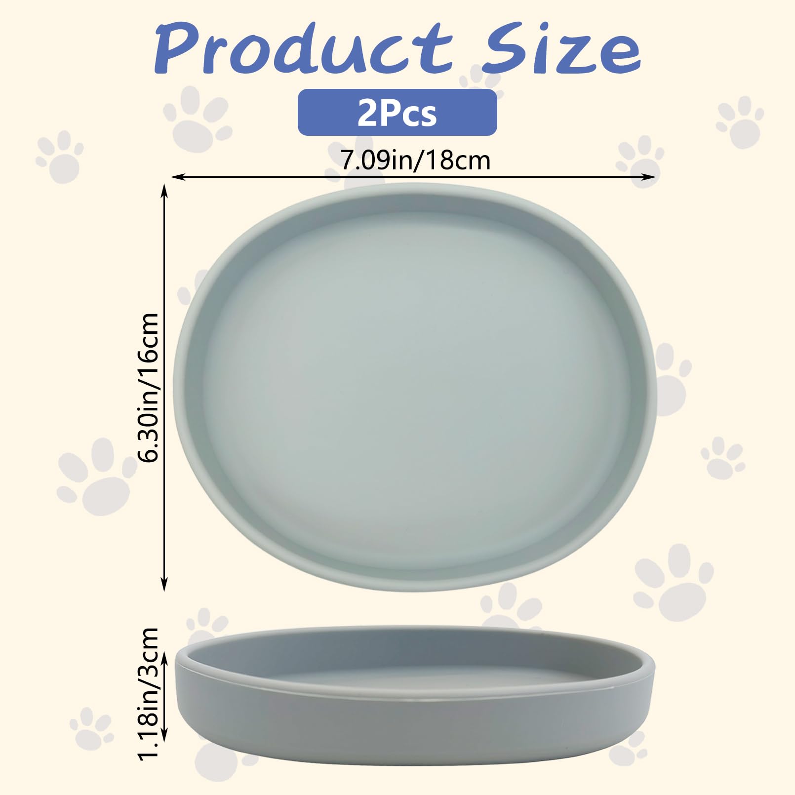 Fhiny comedero silicona antideslizante para cocina, ideal para uso diario