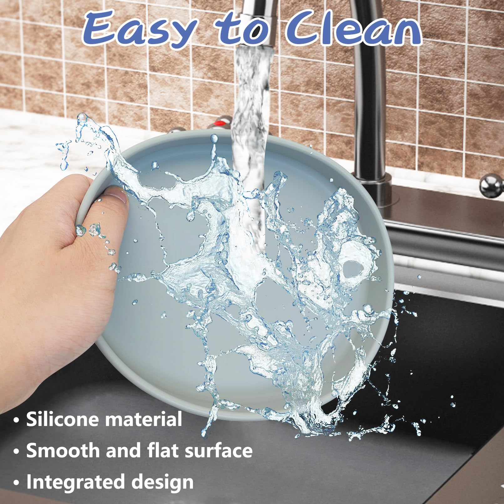 Fhiny material silicona resistente al calor hasta 240°C, seguro para calentar comida