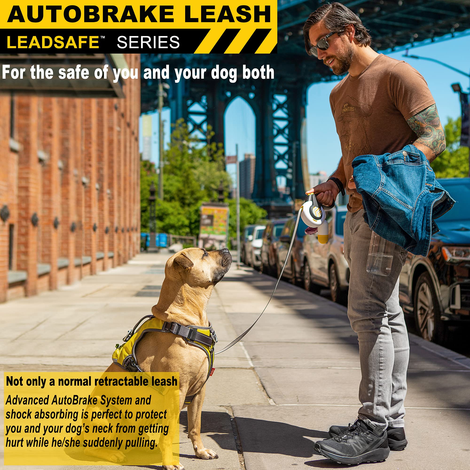Fida AutoBrake uso exterior: ideal para paseos con razas grandes.
