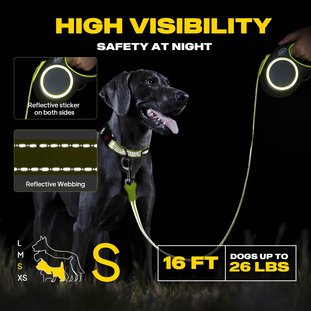 Cable resistente a mordidas de Fida, ideal para perros curiosos durante el paseo.