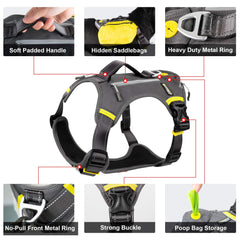 Fida Harness dispensador de bolsas de caca, comodidad al alcance.