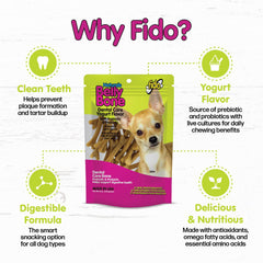 Fido Belly Bones Mini Yogur: empaque con cierre hermético para conservar la frescura.