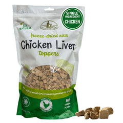 Fieldcrest Farms Hígado de Pollo: bocado liofilizado para perros que estimula el apetito