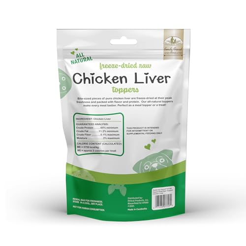 Fieldcrest Farms Hígado de Pollo: snack para entrenamiento sin rellenos
