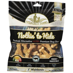 Fieldcrest Farms Nothing to Hide Huesos 3'' para perros pequeños, masticación segura