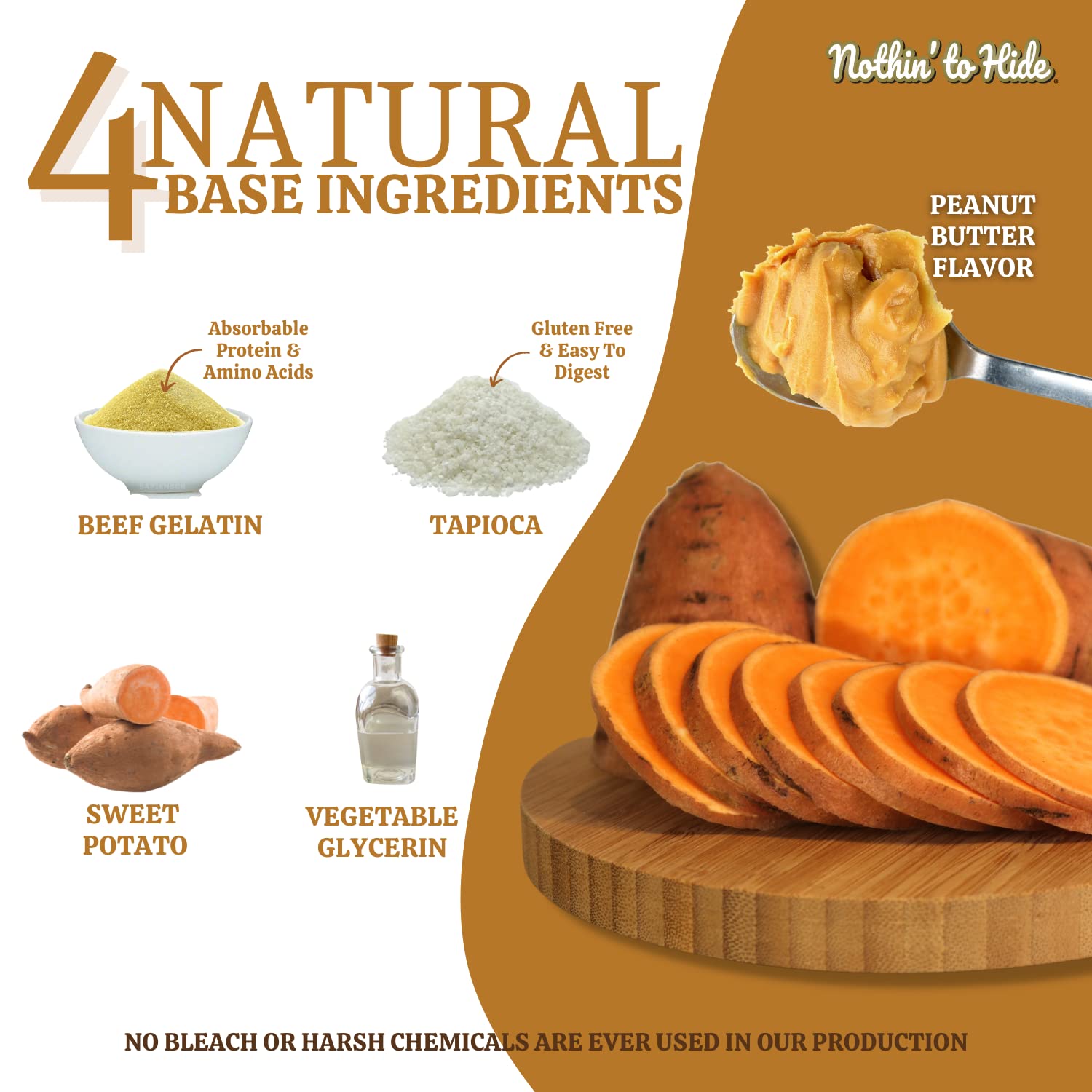 Fieldcrest Farms Nothin to Hide Flip Chips trozos masticables que apoyan la higiene dental