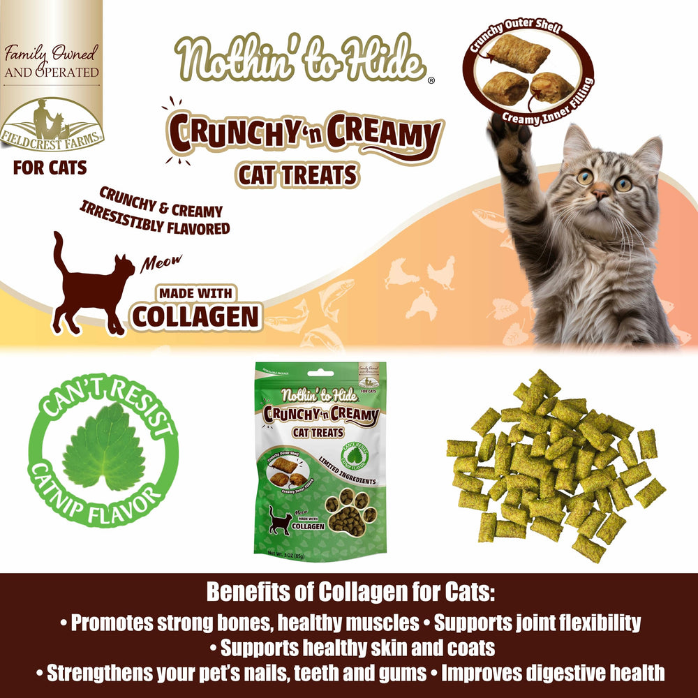 Fieldcrest Farms Nothin’ to Hide: premios para gatos con hierba gatera