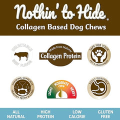Fieldcrest Farms Nothin' to Hide Twist Stix, bocaditos de ternera, textura masticable para limpieza dental.