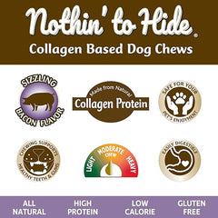 Fieldcrest Farms Nothin' to Hide Twist Stix textura firme, masticación prolongada para perros.