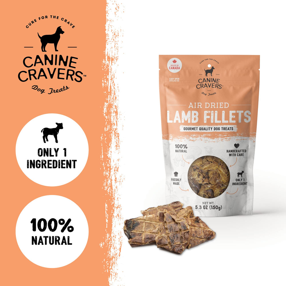 Filetes de cordero alto en proteína para perros