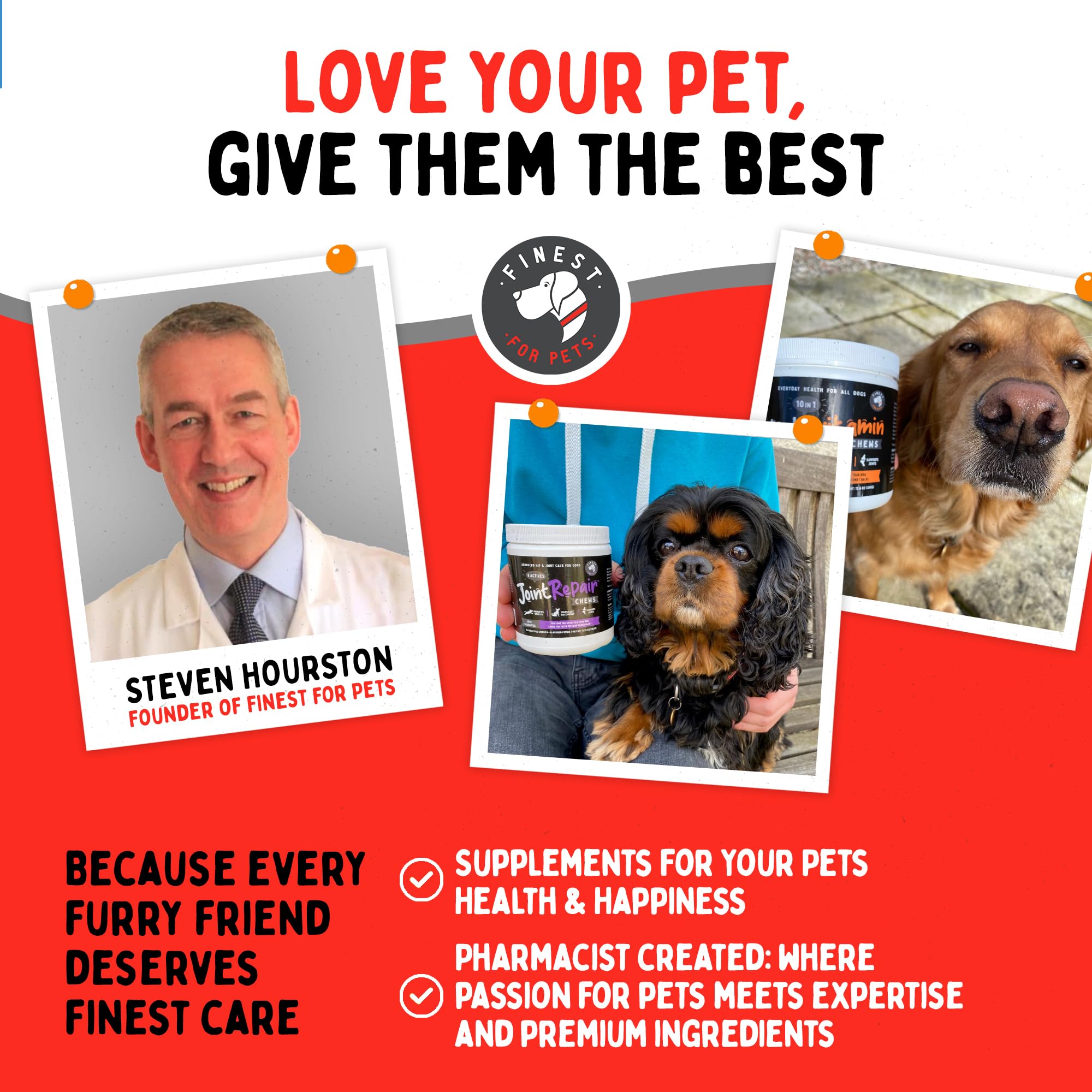 Finest For Pets: pelaje brillando gracias a omega-3 para piel saludable.