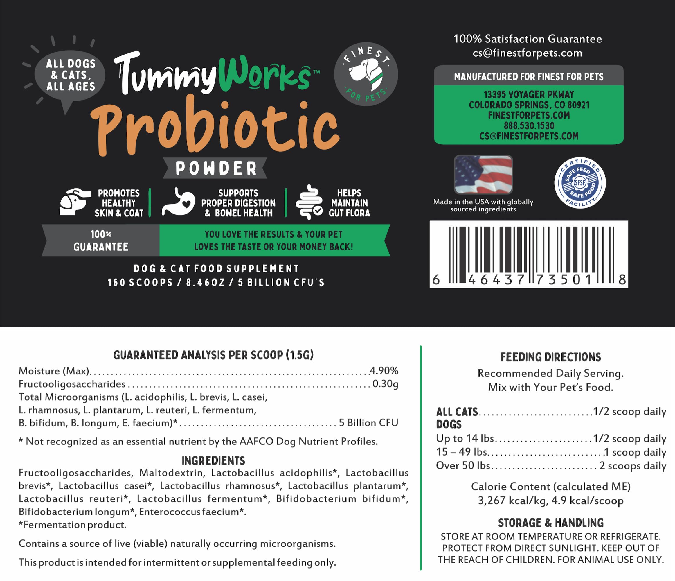 Producto TummyWorks hecho en EE. UU. con GMP.