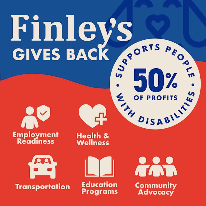 Finley’s galletas hechas en EE. UU., cuidado y calidad.