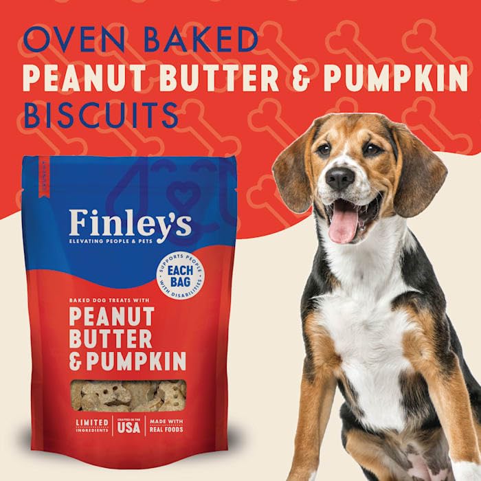 Finley’s galletas para perro con textura crujiente, ideal para premiar.