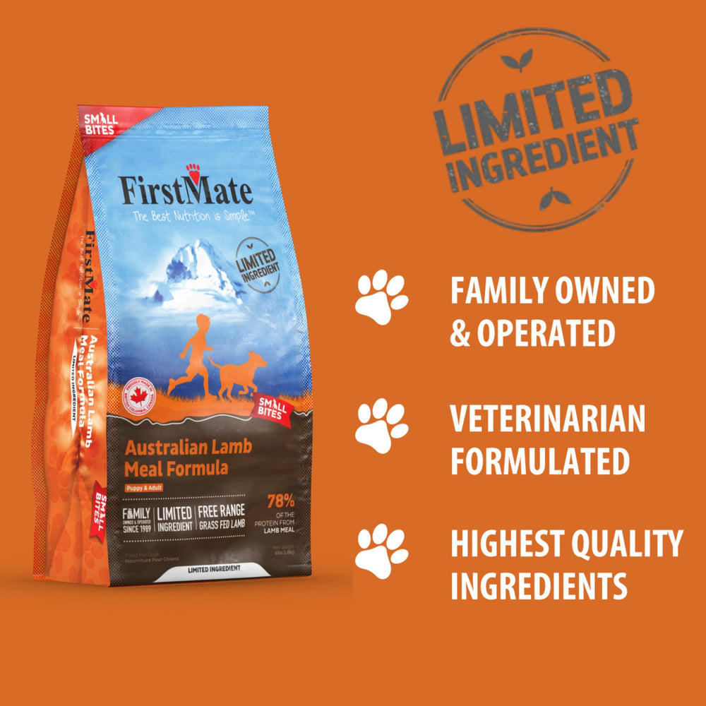 FirstMate bolsa de 64 onzas, alimento seco para perros.