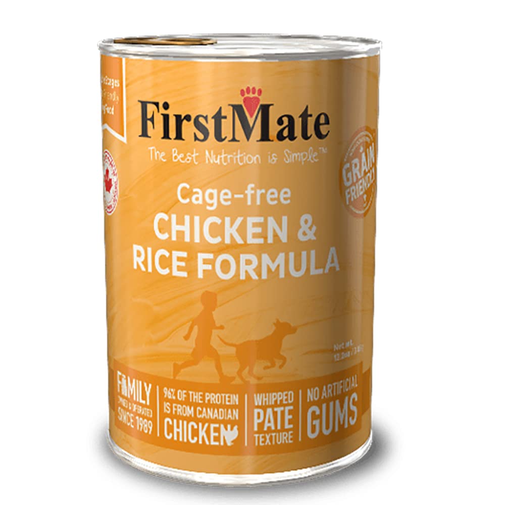 FirstMate pollo sin jaula y arroz, alimento para perros, posible apoyo a la salud del tracto urinario