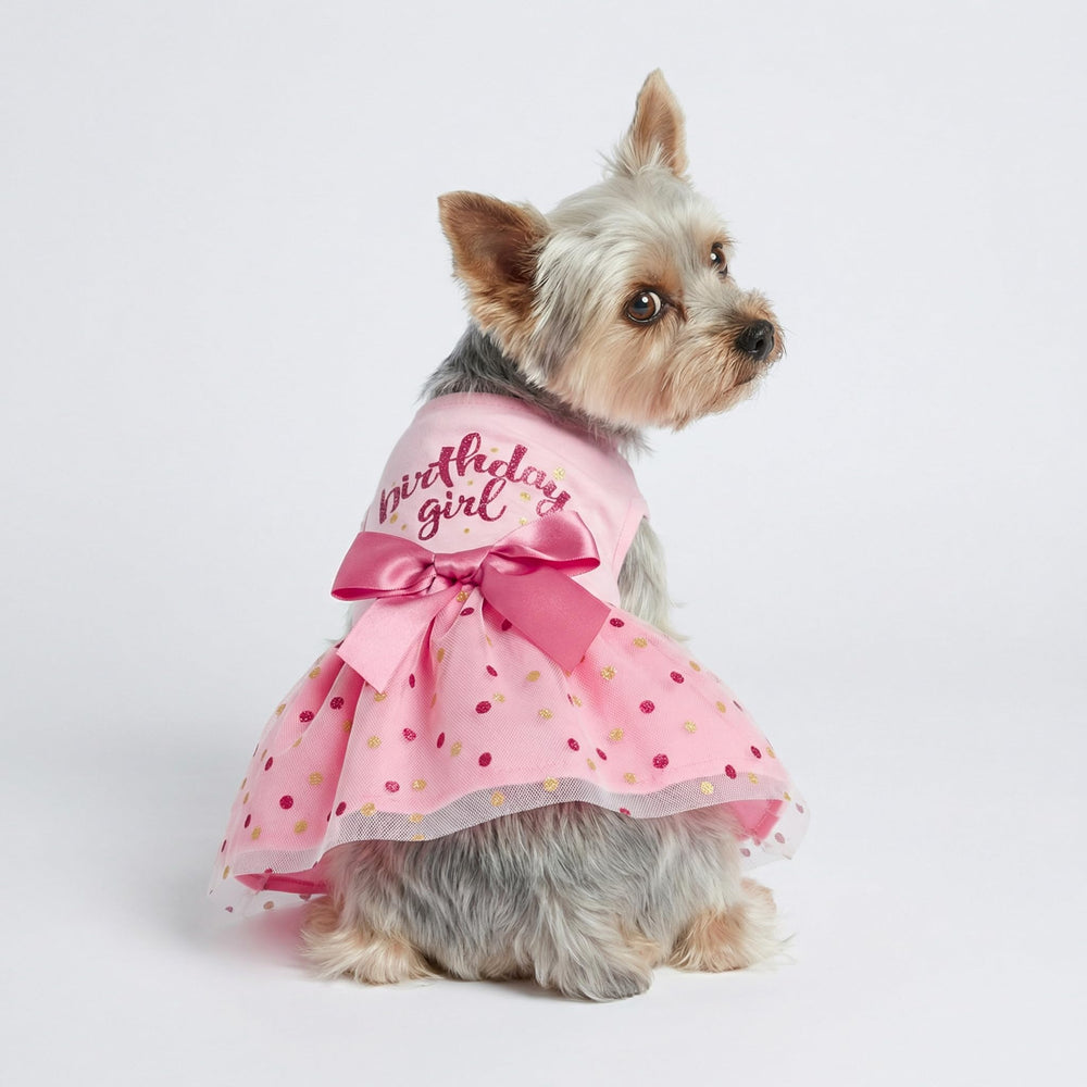 Lettrage etincelantes anniversaire rose sur robe Fitwarm