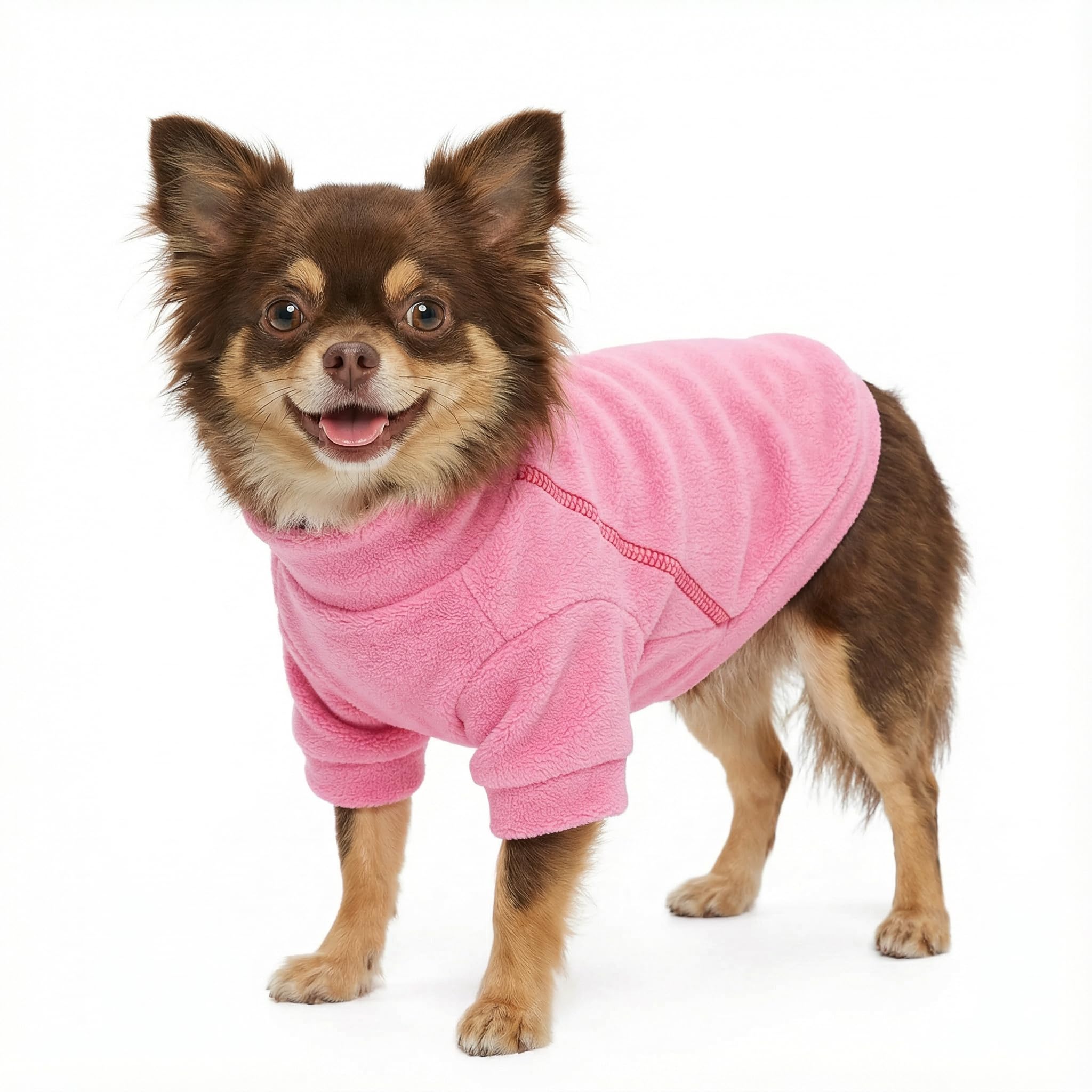 Sudadera Fitwarm para perro en tres colores lisos para salidas diarias.