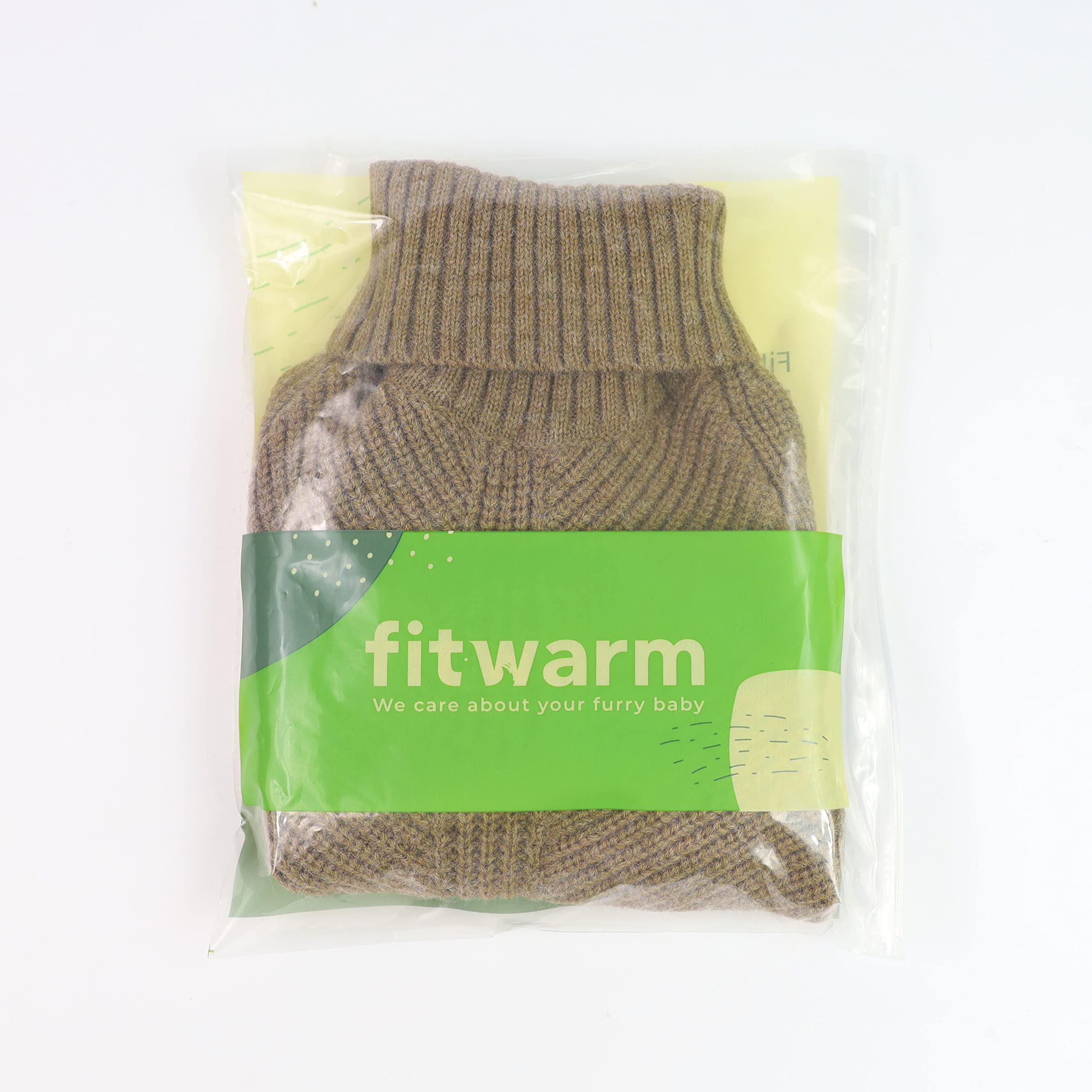 Fitwarm suéter para perro verde sage, talla Mediana para ajuste óptimo