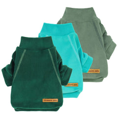 Fitwarm tres-pack sudadera felpa cuello alto frente, ideal para abrigar a tu mascota