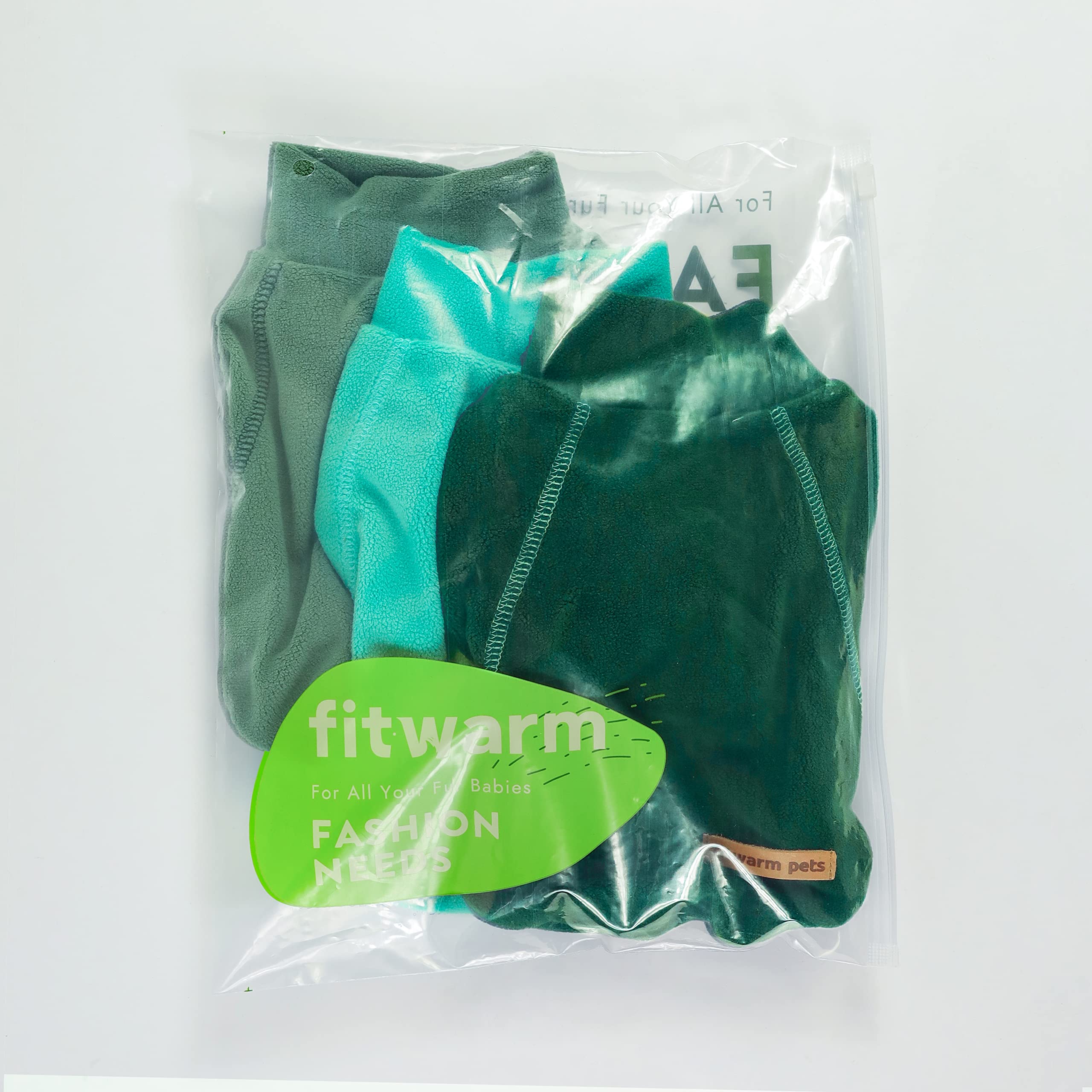 Fitwarm empaque de tres sudaderas de felpa para fácil compra