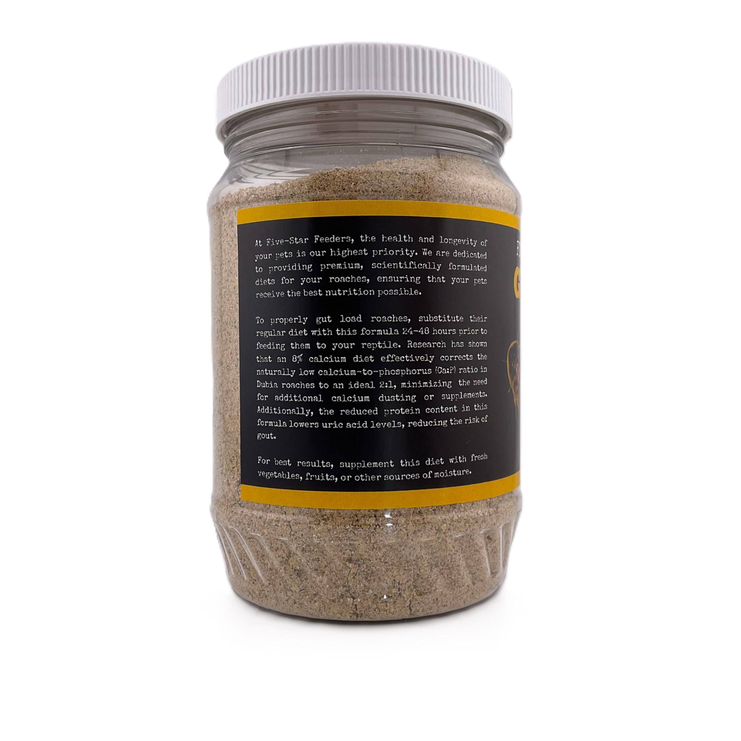 Five-Star Feeders Roach Gutload: aroma natural y agradable para manejo cómodo