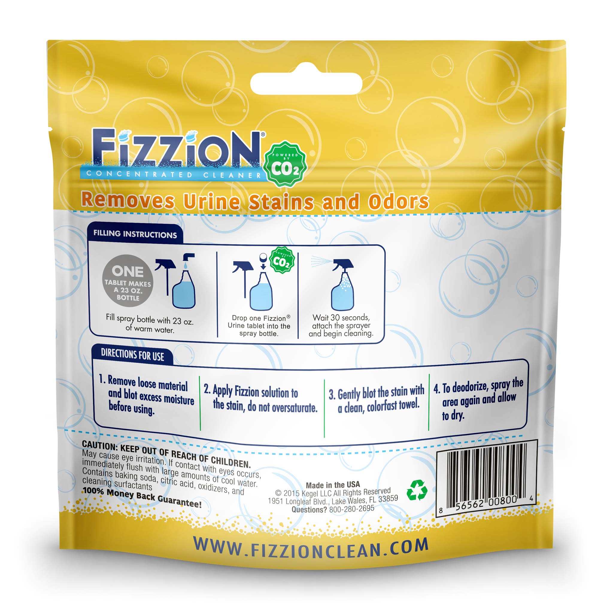 Fizzion aplicación rápida para neutralizar olores de orina alrededor de mascotas