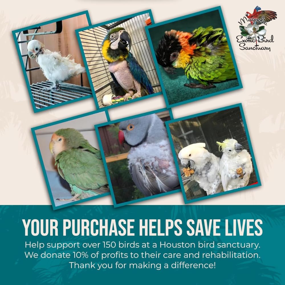 Flocksentials etiqueta de nutrición para aves, informa proteína, fibra y grasa