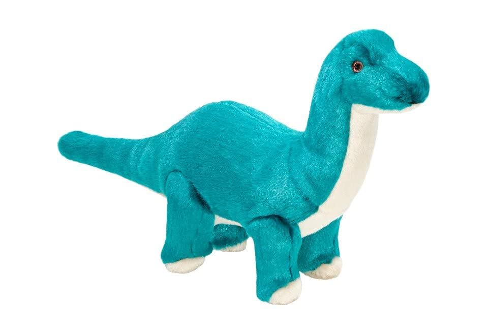 Fluff & Tuff Ross Brachiosaurus teal, textura ultra suave para abrazos reconfortantes.