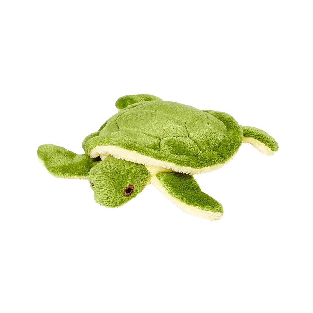 Fluff & Tuff Shelly Turtle 4 pulgadas frontal, ideal para abrazos.