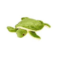 Fluff & Tuff Shelly Turtle 4 pulgadas frontal, ideal para abrazos.