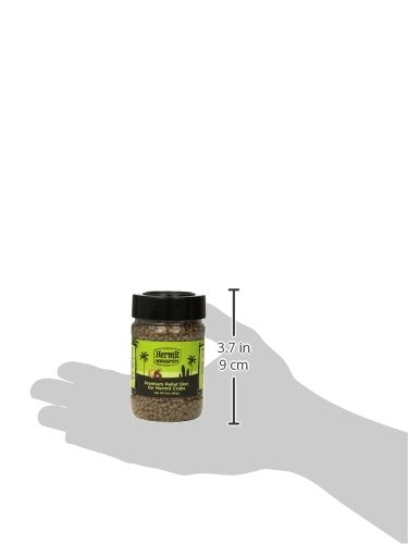 Fluker's alimento para cangrejos ermitaños con proteinas y nutrientes clave.