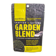 Fluker's Cocina Artesanal Jardín, con frutas y verduras reales para reptiles herbívoros.