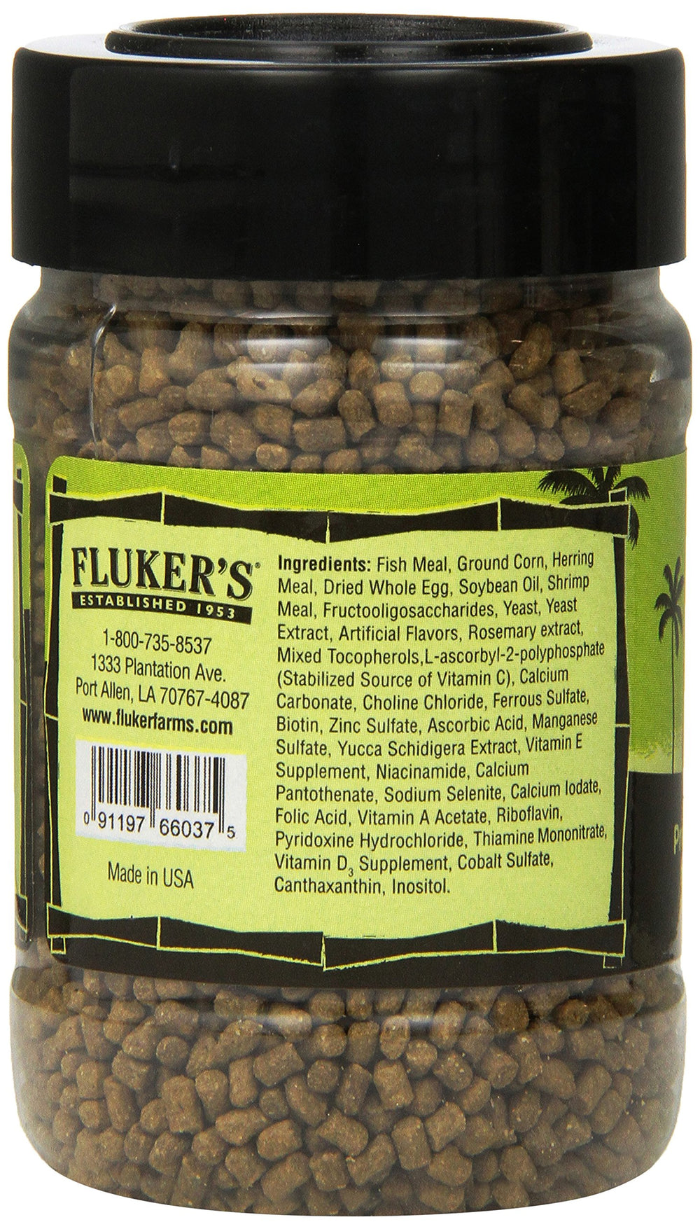 Fluker's Dieta Premium de pellets para cangrejos ermitaños, proteína y nutrientes.