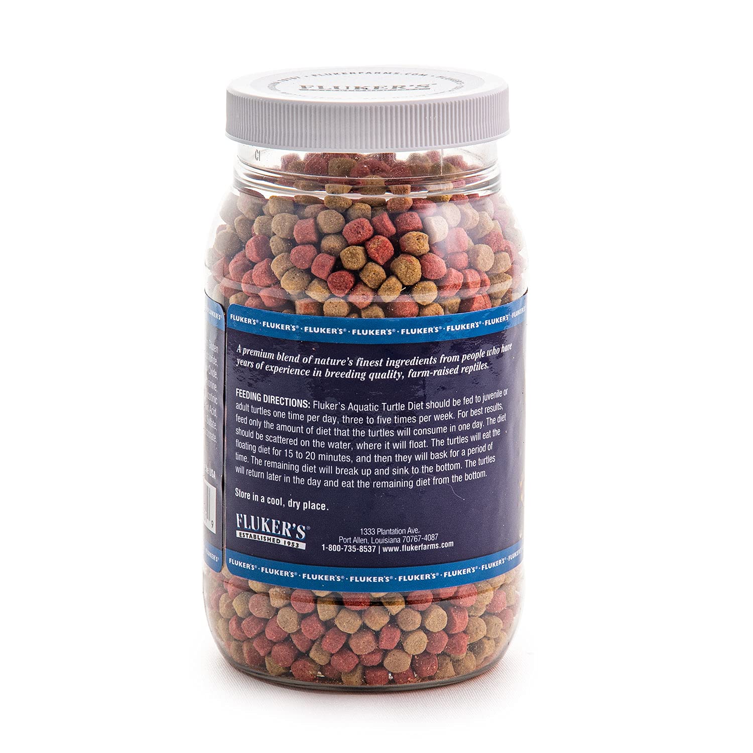 Fluker's dieta tortugas-agua: formato de pellets fáciles de digerir para uso diario.