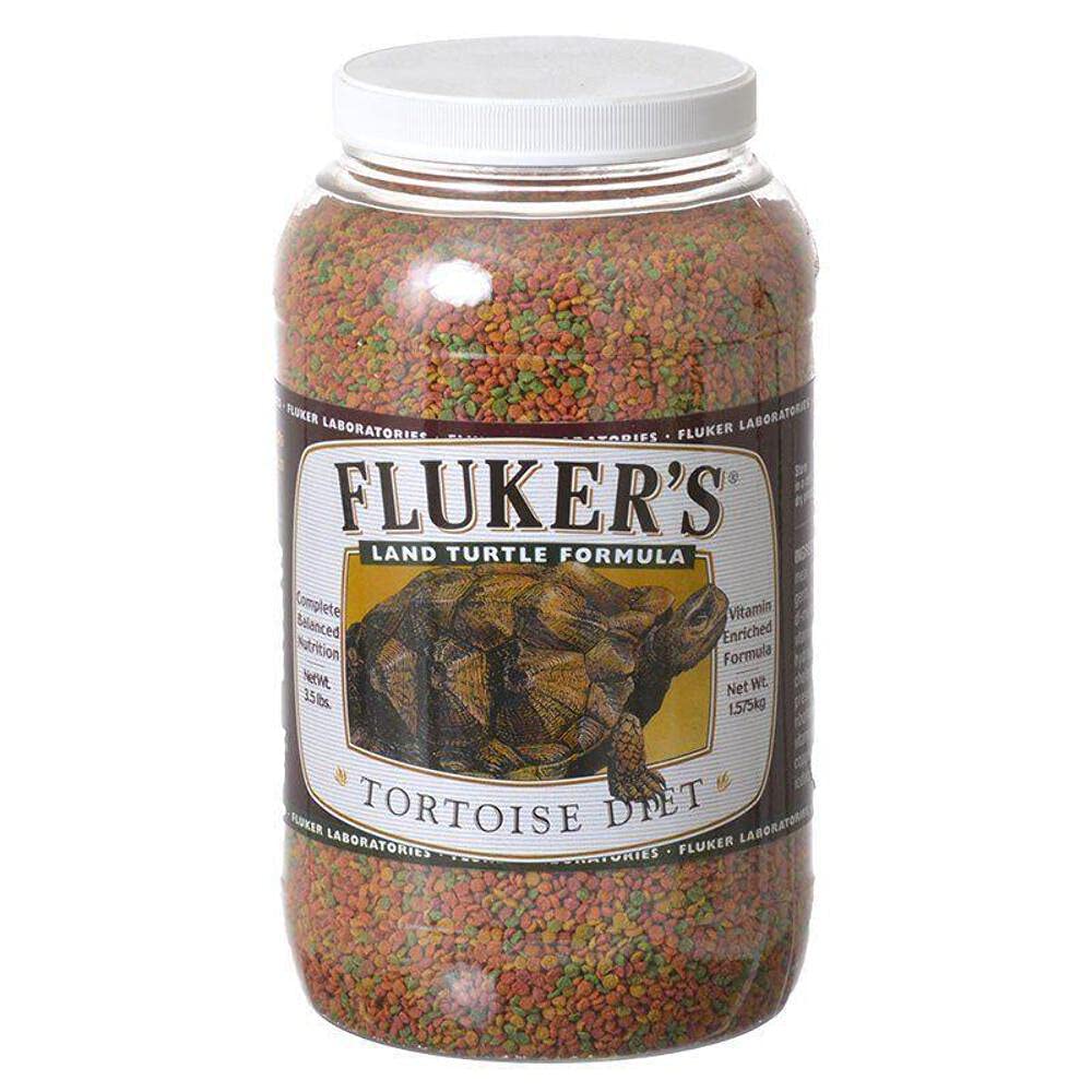Fluker's dieta para tortugas terrestres, granulos pequeños para alimentación diaria y manejo sencillo.