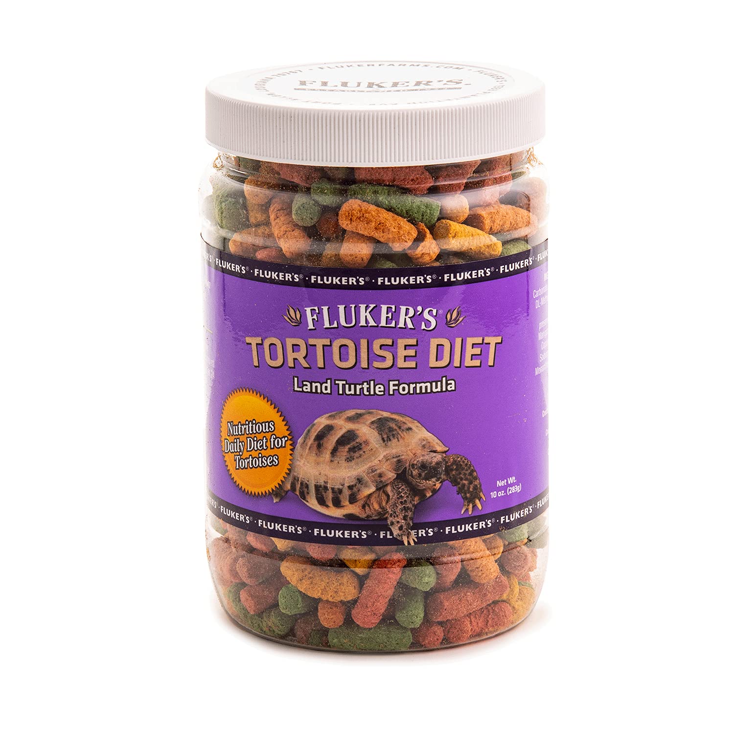Fluker's dieta para tortugas terrestres, pellets flotantes, alimentación fácil durante las comidas.