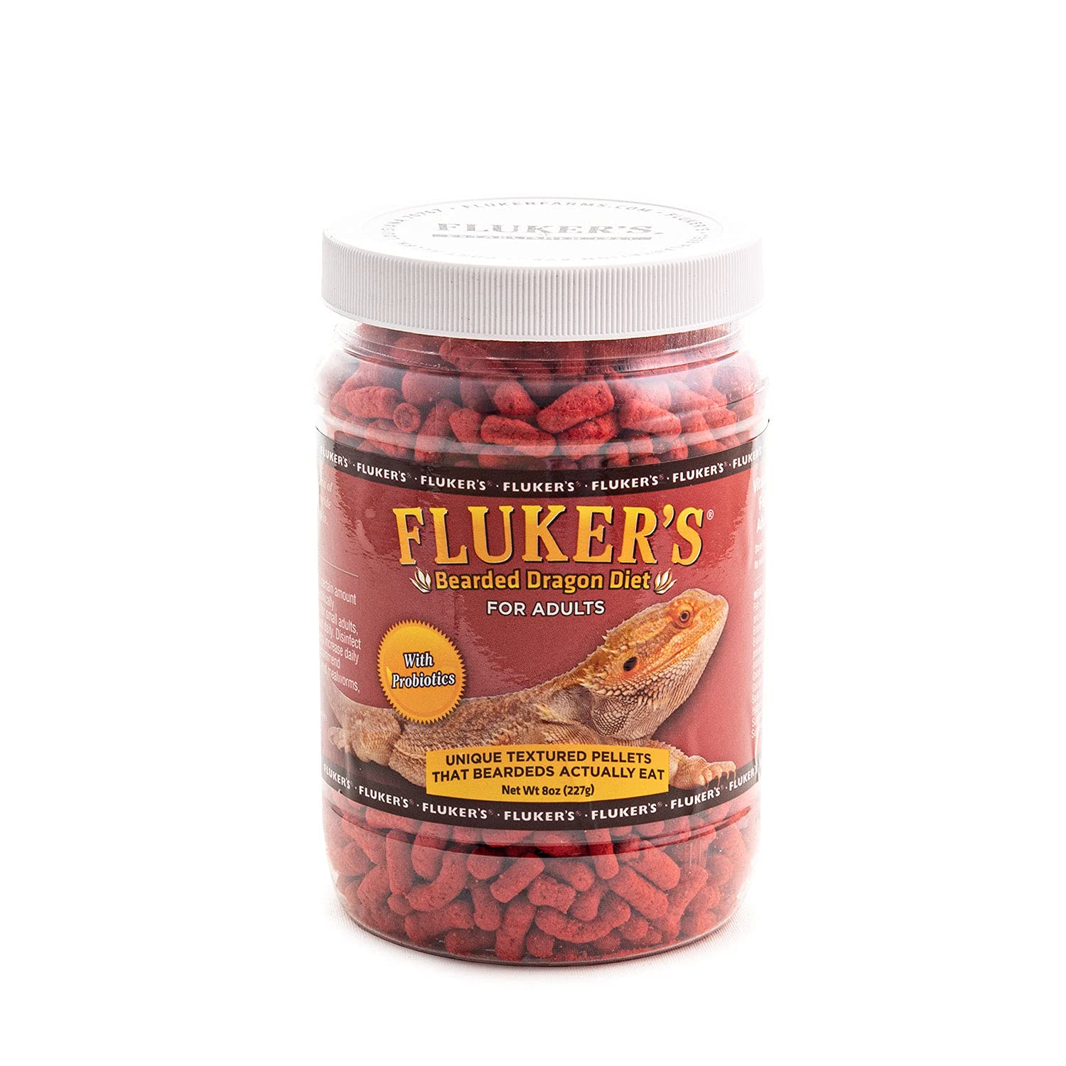 Dieta omnívora de Fluker's para dragón barbudo con fuente animal y vegetal