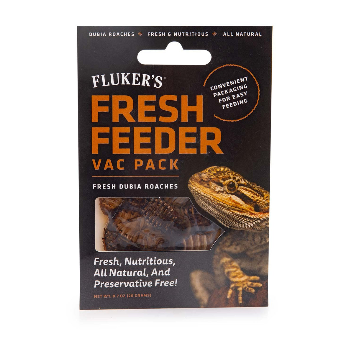 Fluker's Dubia cucarachas envasadas al vacío, opción natural para reptiles insectívoros
