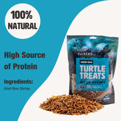 Fluker's Grub Bag, etiqueta nutricional con nutrientes esenciales.