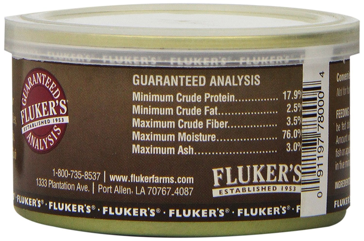 Fluker's tapa hermética que conserva la frescura entre usos.